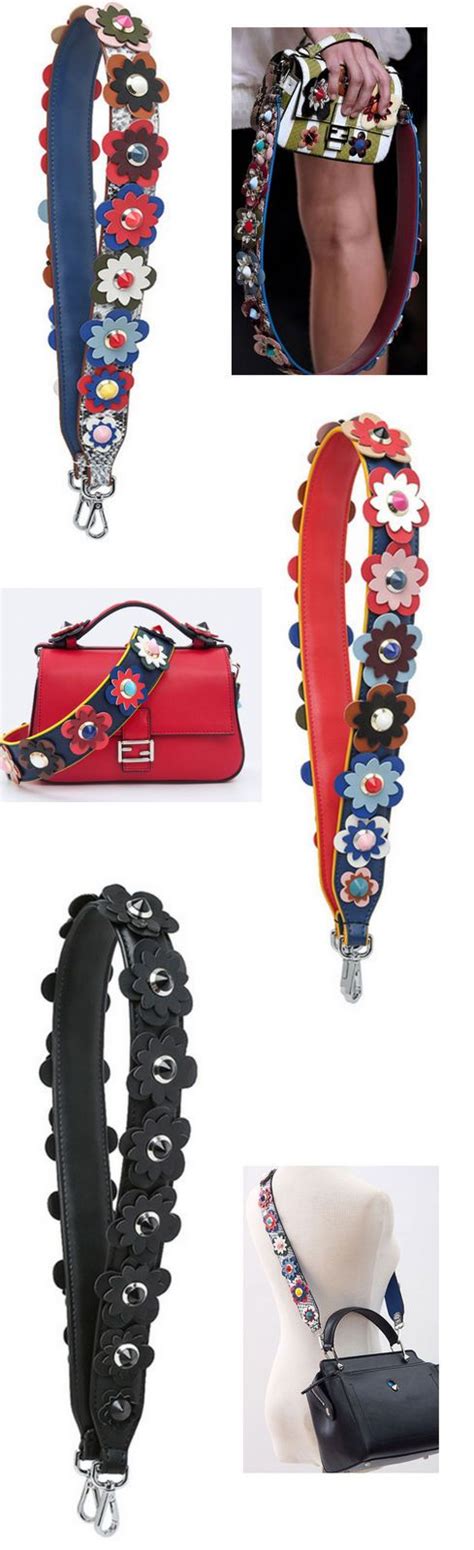 fendi flower shoulder strap|Fendi replacement strap.